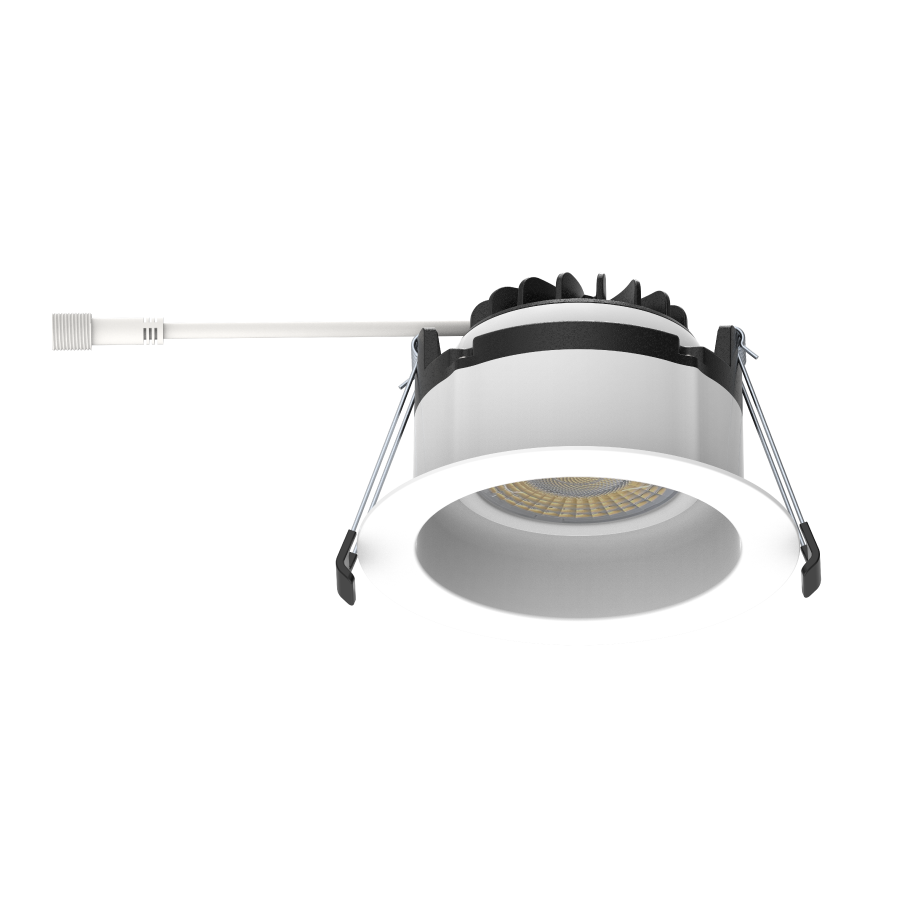 RAB GR4 GR4 4in Adjustable Regressed Recessed Light – 15W – 1023–1218 Lumens – 2700K–5000K – 120V – Round – White Trim – 90+ CRI