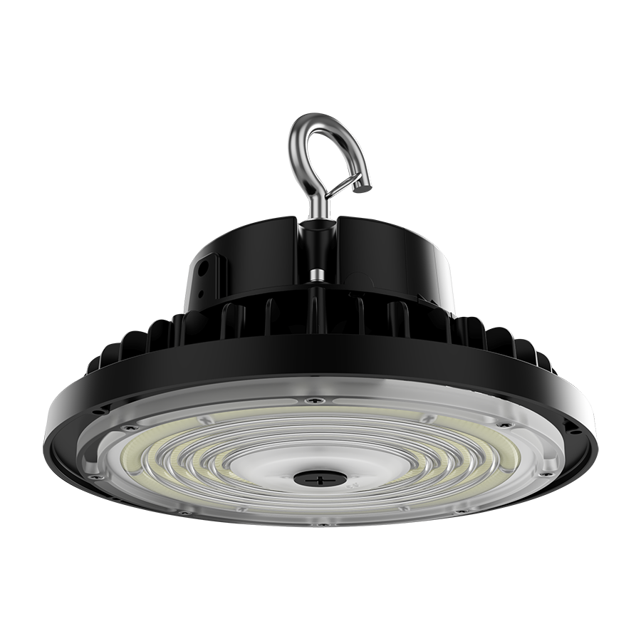 RAB H15B H15 LED UFO High Bay Light – Selectable 100W/120W/150W – Selectable 3000K/4000K/5000K – 14708-23024 Lumens – 120-277V – Black Finish