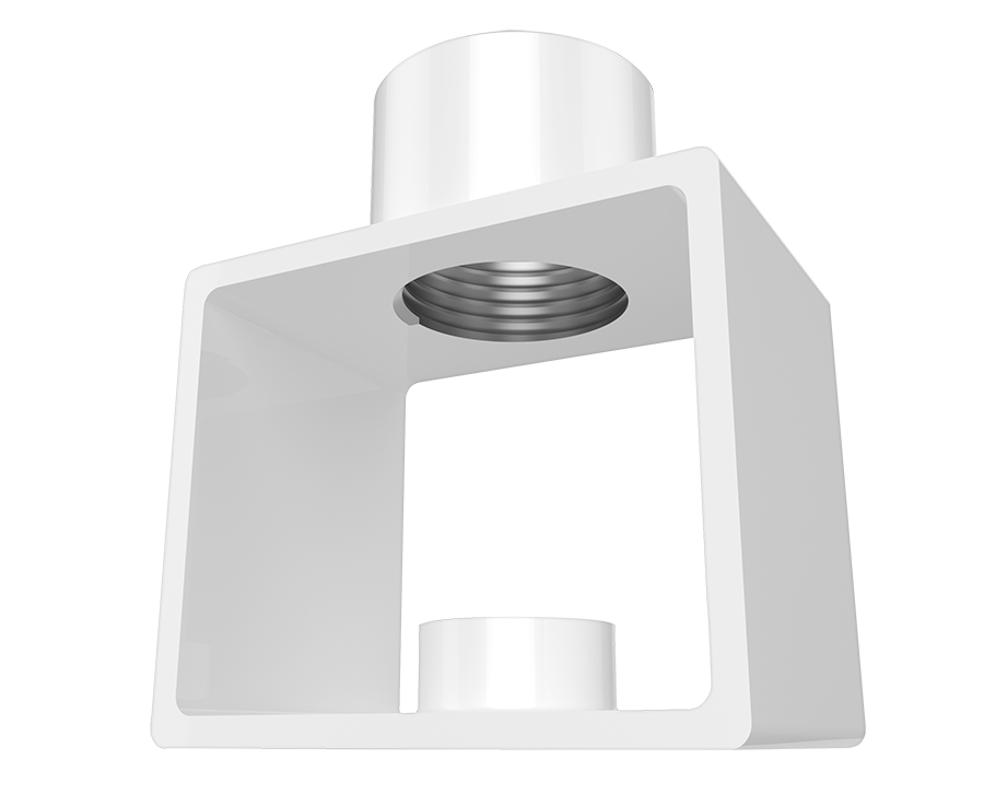 RAB H17-PM KIT H17 Pendant Mount Kit – White Finish – Includes Mounting Adapter – For H17 LED UFO High Bay Lights