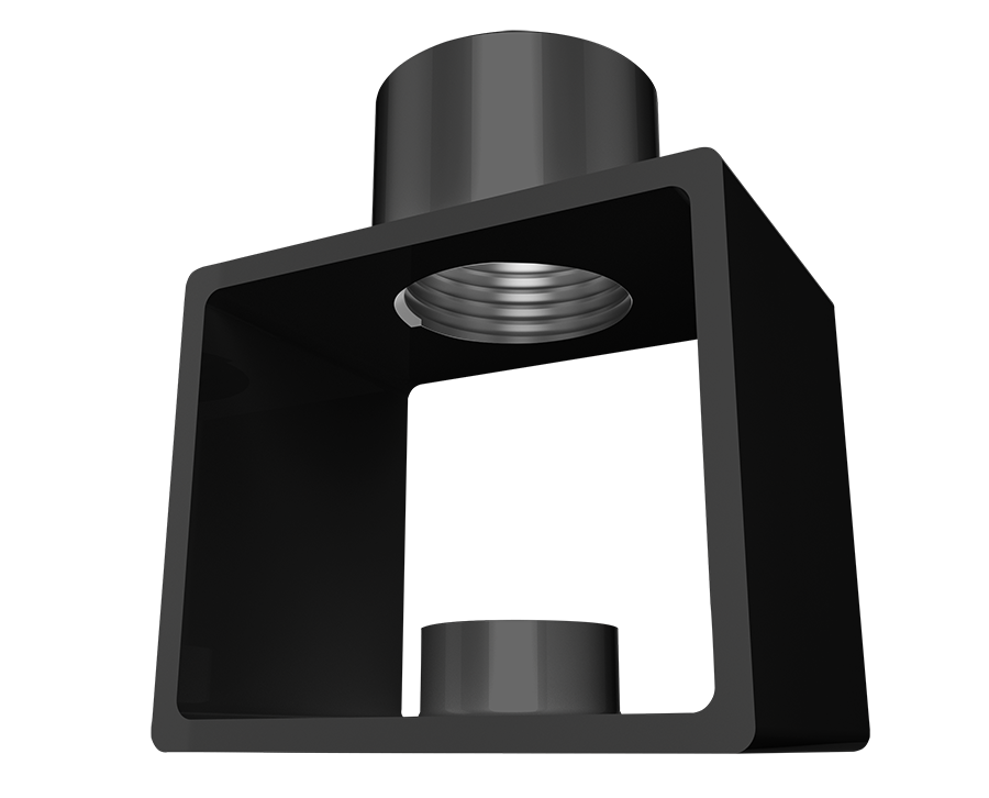 RAB H17B-PM KIT H17 Pendant Mount Kit – Black Finish – Includes Mounting Adapter – For H17 LED UFO High Bay Lights