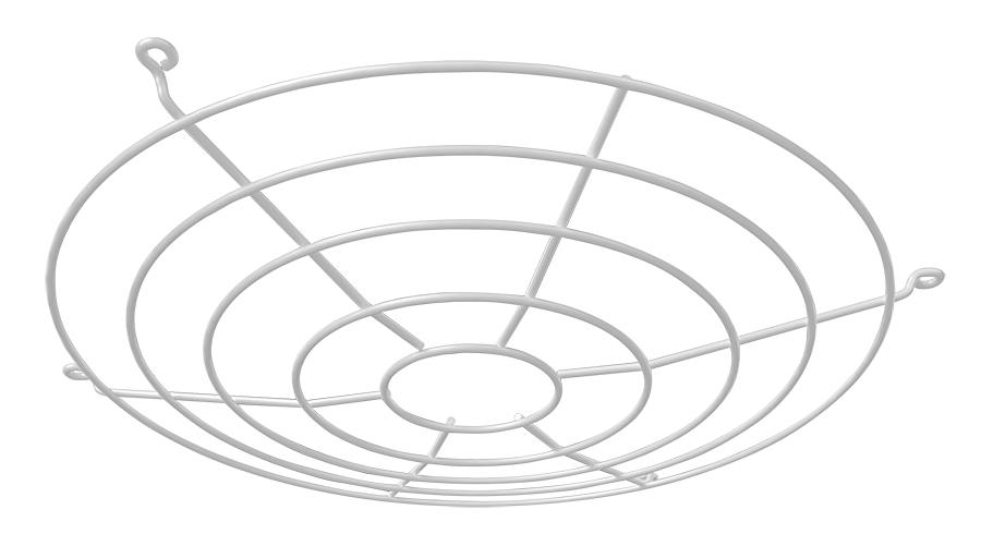 RAB H17XL-WG H17XL Wire Guard Accessory – White Finish – For H17XL LED UFO High Bay Lights