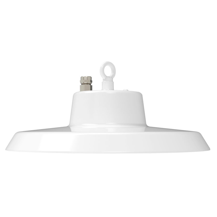 RAB H22/480 H22 NSF LED UFO High Bay Light – Selectable 100W/120W/150W – Selectable 3000K/4000K/5000K – 14874-23091 Lumens – 480V – Adjustable Beam Angle – White Finish