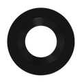 RAB HAT4RB 4in Modular Recessed Downlight Color Trim – Round – Smooth Trim – Black Finish