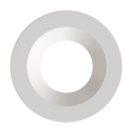RAB HAT4RW 4in Modular Recessed Downlight Color Trim – Round – Smooth Trim – White Finish