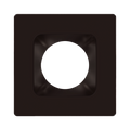 RAB HAT4SA 4in Modular Recessed Downlight Color Trim – Square – Smooth Trim – Bronze Finish