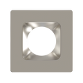 RAB HAT4SBN 4in Modular Recessed Downlight Color Trim – Square – Smooth Trim – Brushed Nickel Finish