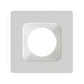 RAB HAT4SBW 4in Modular Recessed Downlight Color Trim – Square – Baffle Trim – White Finish