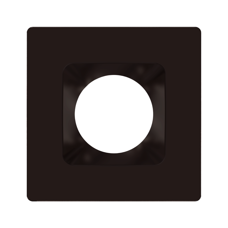 RAB HAT6SA 6in Modular Recessed Downlight Color Trim – Square – Smooth Trim – Bronze Finish