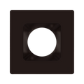 RAB HAT6SA 6in Modular Recessed Downlight Color Trim – Square – Smooth Trim – Bronze Finish