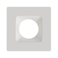 RAB HAT6SBW 6in Modular Recessed Downlight Color Trim – Square – Baffle Trim – White Finish