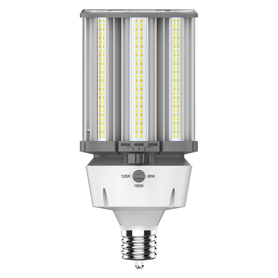 RAB HIDFA-120S-EX39-8CCT-BYP/5SP 5-Pin Post Top LED Retrofit Lamp – Type B Bypass – Selectable 80W/100W/120W – Selectable 3000K/4000K/5000K – EX39 Mogul Base – 120-277V – 11600-17400 Lumens