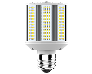 RAB HIDFA-20S-H-E26-8CCT-BYP HIDFA Wall Pack LED Retrofit Lamp – Type B Bypass – Selectable 5W/10W/20W – Selectable 3000K/4000K/5000K – E26 Medium Base – 120-277V – 800-3200 Lumens