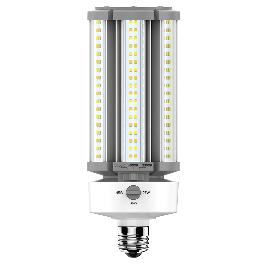 RAB HIDFA-45S-E26-8CCT-BYP/5SP HIDFA 5-Pin Post Top LED Retrofit Lamp – Type B Bypass – Selectable 27W/36W/45W – Selectable 3000K/4000K/5000K – E26 Medium Base – 120-277V – 3915-6525 Lumens