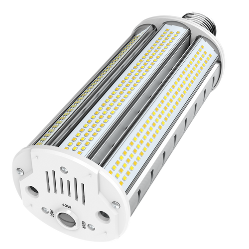 RAB HIDFA-60S-H-EX39-8CCT-BYP HIDFA Wall Pack LED Retrofit Lamp – Type B Bypass – Selectable 20W/40W/60W – Selectable 3000K/4000K/5000K – EX39 Mogul Base – 120-277V – 3200-9600 Lumens