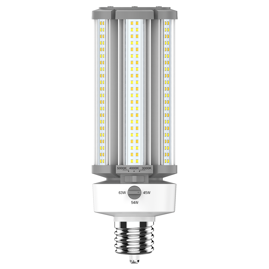 RAB HIDFA-63S-EX39-8CCT-BYP/5SP HIDFA 5-Pin Post Top LED Retrofit Lamp – Type B Bypass – Selectable 45W/54W/65W – Selectable 3000K/4000K/5000K – EX39 Mogul Base – 120-277V – 6525-9135 Lumens