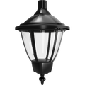 RAB HTG-RPB Heritage Round Outdoor Pendant Light – 60W-120W Selectable – Type III/Type V Distribution – 3000K/4000K/5000K Selectable – 5089-15401 Lumens – 120-277V – Black Finish