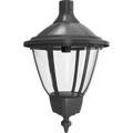 RAB HTG-RP/480/MVS Heritage Round Outdoor Pendant Light – 60W-120W Selectable – Type III/Type V Distribution – 3000K/4000K/5000K Selectable – 5089-15401 Lumens – 480V – Multi-Level Motion Sensor – Bronze Finish