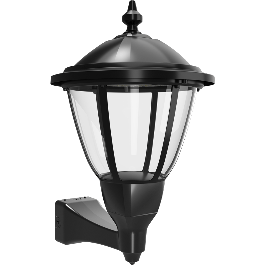 RAB HTG-RWMB/480 Heritage Round Outdoor Wall Sconce – 60W-120W Selectable – Type III/Type V Distribution – 3000K/4000K/5000K Selectable – 5089-15401 Lumens – 480V – Black Finish