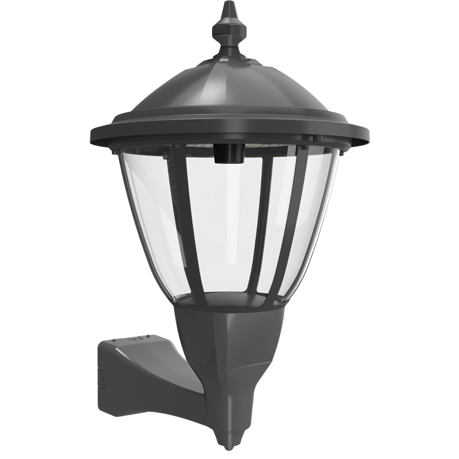 RAB HTG-RWM/LCBS/MVS Heritage Round Outdoor Wall Sconce – 60W-120W Selectable – Type III/Type V Distribution – 3000K/4000K/5000K Selectable – 5089-15401 Lumens – 120-277V – Lightcloud Blue – Multi-Level Motion Sensor – Bronze Finish