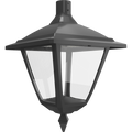 RAB HTG-SP/480 Heritage Square Outdoor Pendant Light – 60W-120W Selectable – Type III/Type V Distribution – 3000K/4000K/5000K Selectable – 5089-15401 Lumens – 480V – Bronze Finish