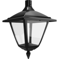 RAB HTG-SPB/480 Heritage Square Outdoor Pendant Light – 60W-120W Selectable – Type III/Type V Distribution – 3000K/4000K/5000K Selectable – 5089-15401 Lumens – 480V – Black Finish