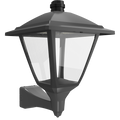 RAB HTG-SWM/480/7PRS Heritage Square Outdoor Wall Sconce – 60W-120W Selectable – Type III/Type V Distribution – 3000K/4000K/5000K Selectable – 5089-15401 Lumens – 480V – NEMA 7-Pin Photocontrol Receptacle – Bronze Finish