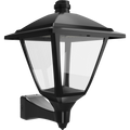 RAB HTG-SWMB/7PRS Heritage Square Outdoor Wall Sconce – 60W-120W Selectable – Type III/Type V Distribution – 3000K/4000K/5000K Selectable – 5089-15401 Lumens – 120-277V – NEMA 7-Pin Photocontrol Receptacle – Black Finish