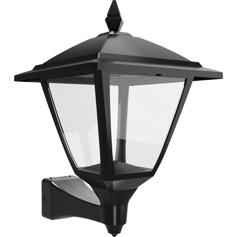 RAB HTG-SWMB Heritage Square Outdoor Wall Sconce – 60W-120W Selectable – Type III/Type V Distribution – 3000K/4000K/5000K Selectable – 5089-15401 Lumens – 120-277V – Black Finish