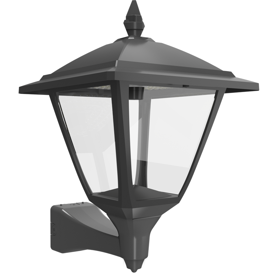 RAB HTG-SWM/MVS Heritage Square Outdoor Wall Sconce – 60W-120W Selectable – Type III/Type V Distribution – 3000K/4000K/5000K Selectable – 5089-15401 Lumens – 120-277V – Multi-Level Motion Sensor – Bronze Finish
