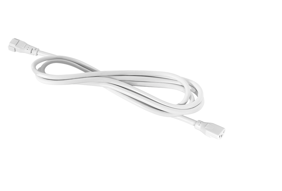 RAB KJC24W KNOOK 24in Jumper Cable Accessory – Fixture to Fixture Connection – 105° Connector – White Finish