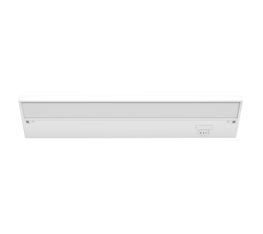 RAB KNOOKFA16W KNOOK Field-Adjustable LED Under Cabinet Light – 16" – 9W – Selectable 2700K/3000K/3500K/4000K/5000K – 351-796 Lumens – 120V – White Finish