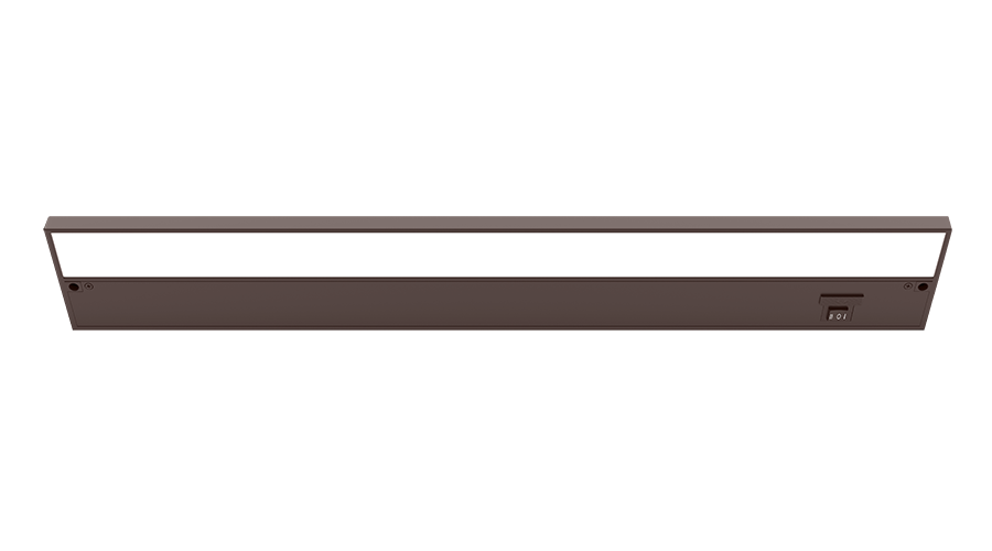 RAB KNOOKFA24 KNOOK Field-Adjustable LED Under Cabinet Light – 24" – 13W – Selectable 2700K/3000K/3500K/4000K/5000K – 540-1219 Lumens – 120V – Brown Finish