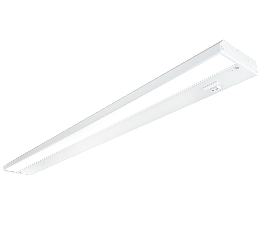 RAB KNOOKFA32W KNOOK Field-Adjustable LED Under Cabinet Light – 32" – 16W – Selectable 2700K/3000K/3500K/4000K/5000K – 723-1585 Lumens – 120V – White Finish