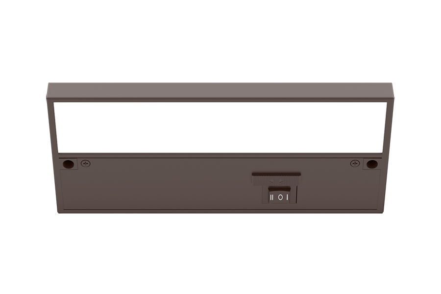 RAB KNOOKFA8 KNOOK Field-Adjustable LED Under Cabinet Light – 8" – 4W – Selectable 2700K/3000K/3500K/4000K/5000K – 164-353 Lumens – 120V – Brown Finish
