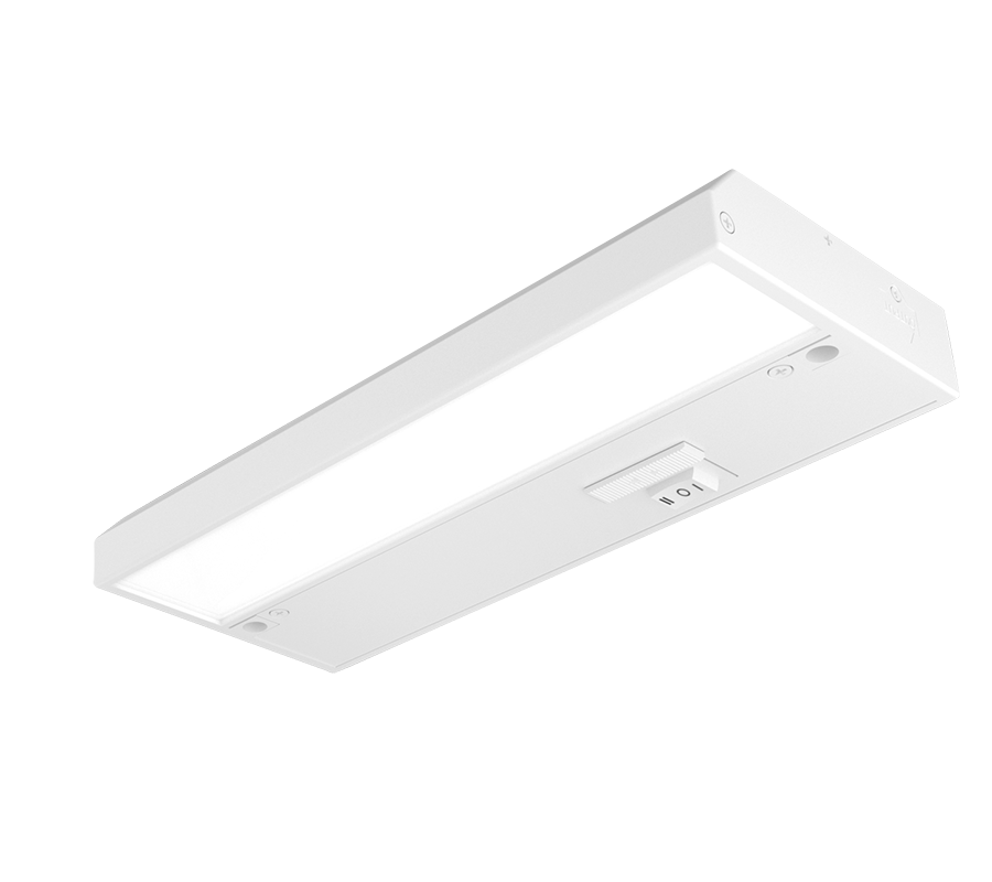 RAB KNOOKFA8W KNOOK Field-Adjustable LED Under Cabinet Light – 8" – 4W – Selectable 2700K/3000K/3500K/4000K/5000K – 164-353 Lumens – 120V – White Finish