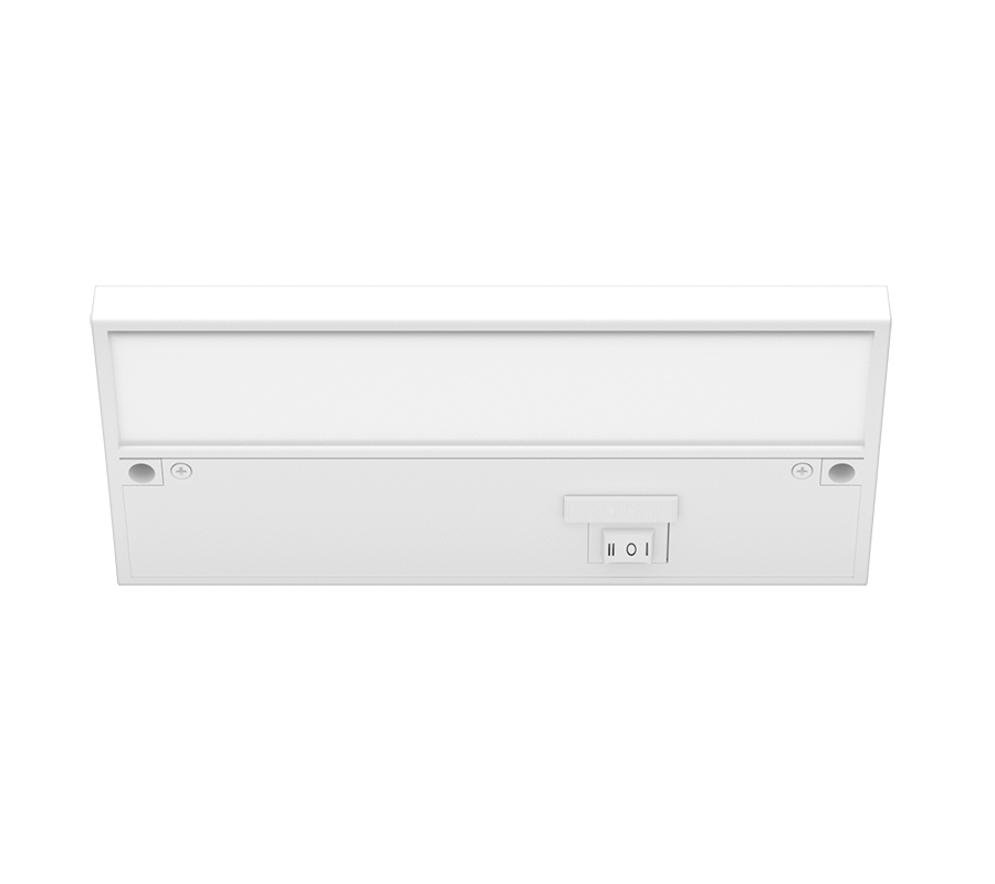 RAB KNOOKFA8W KNOOK Field-Adjustable LED Under Cabinet Light – 8" – 4W – Selectable 2700K/3000K/3500K/4000K/5000K – 164-353 Lumens – 120V – White Finish