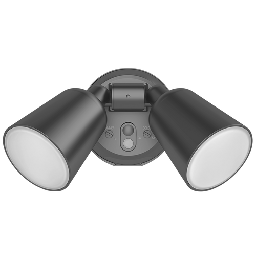 RAB L2X LUMINATOR Dual Head Flood Light – 20W – Selectable 3000K/4000K/5000K – 2000-2094 Lumens – 120V – No PIR Sensor – Bronze Finish