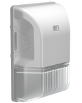 RAB BRISK17FA30W BRISK17 Field-Adjustable Wall Pack – 30W – Selectable 3000K/4000K/5000K – 3947-4362 Lumens – 120-277V – Integrated Photocell – White Finish