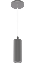 RAB CDLED2PC-10W-30D935-S CDLED 2" Pendant Cylinder Light – Cord Mount – 10W – 3500K – 30° Beam Angle – 617 Lumens – 120-277V – Silver Finish