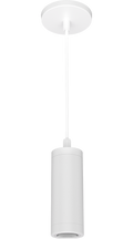 RAB CDLED2PC-10W-20D935-W CDLED 2" Pendant Cylinder Light – Cord Mount – 10W – 3500K – 20° Beam Angle – 617 Lumens – 120-277V – White Finish
