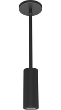 RAB CDLED2PS-10W-40D930-K CDLED 2" Pendant Cylinder Light – Stem Mount – 10W – 3000K – 40° Beam Angle – 715 Lumens – 120-277V – Black Finish
