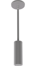 RAB CDLED2PS-10W-30D940-S CDLED 2" Pendant Cylinder Light – Stem Mount – 10W – 4000K – 30° Beam Angle – 755 Lumens – 120-277V – Silver Finish