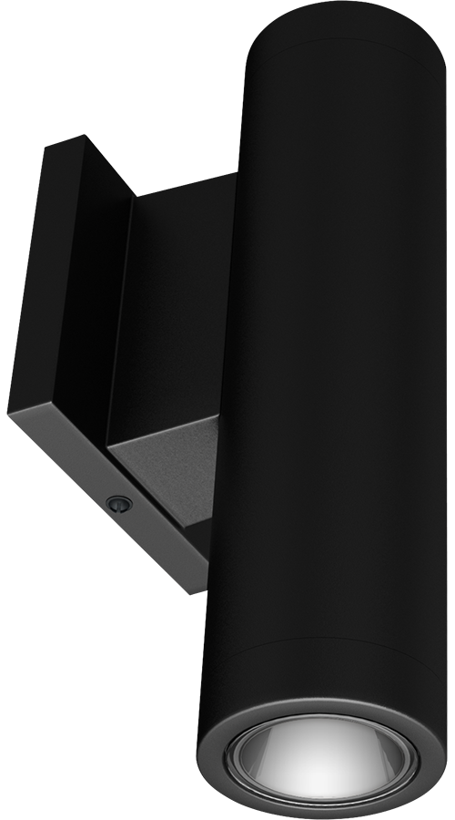 RAB CDLED2W-20W-20D927-K CDLED 2" Wall Mount Up/Down Cylinder Light – 20W – 2700K – 20° Beam Angle – 1374 Lumens – 120-277V – Black Finish