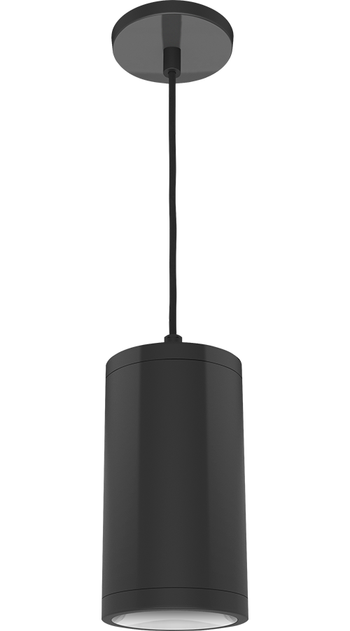 RAB CDLED4PC-20W-50D930-Z CDLED 4" Pendant Cylinder Light – Cord Mount – 20W – 3000K – 50° Beam Angle – 1693 Lumens – 120-277V – Bronze Finish
