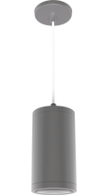 RAB CDLED4PC-20W-80D940-S CDLED 4" Pendant Cylinder Light – Cord Mount – 20W – 4000K – 80° Beam Angle – 1853 Lumens – 120-277V – Silver Finish