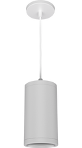 RAB CDLED4PC-20W-80D950-W CDLED 4" Pendant Cylinder Light – Cord Mount – 20W – 5000K – 80° Beam Angle – 1843 Lumens – 120-277V – White Finish