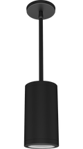 RAB CDLED4PS-20W-80D950-K CDLED 4" Pendant Cylinder Light – Stem Mount – 20W – 5000K – 80° Beam Angle – 1800 Lumens – 120-277V – Black Finish