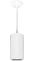 RAB CDLED4PS-20W-50D927-W CDLED 4" Pendant Cylinder Light – Stem Mount – 20W – 2700K – 50° Beam Angle – 1574 Lumens – 120-277V – White Finish