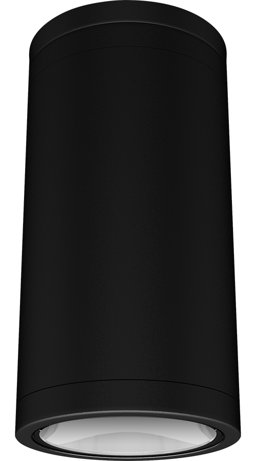 RAB CDLED4S-20W-80D930-K CDLED 4" Surface Mount Cylinder Light – 20W – 3000K – 80° Beam Angle – 1693 Lumens – 120-277V – Black Finish