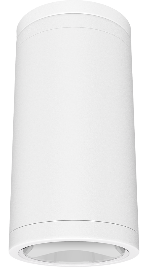 RAB CDLED4S-20W-80D950-W CDLED 4" Surface Mount Cylinder Light – 20W – 5000K – 80° Beam Angle – 1843 Lumens – 120-277V – White Finish
